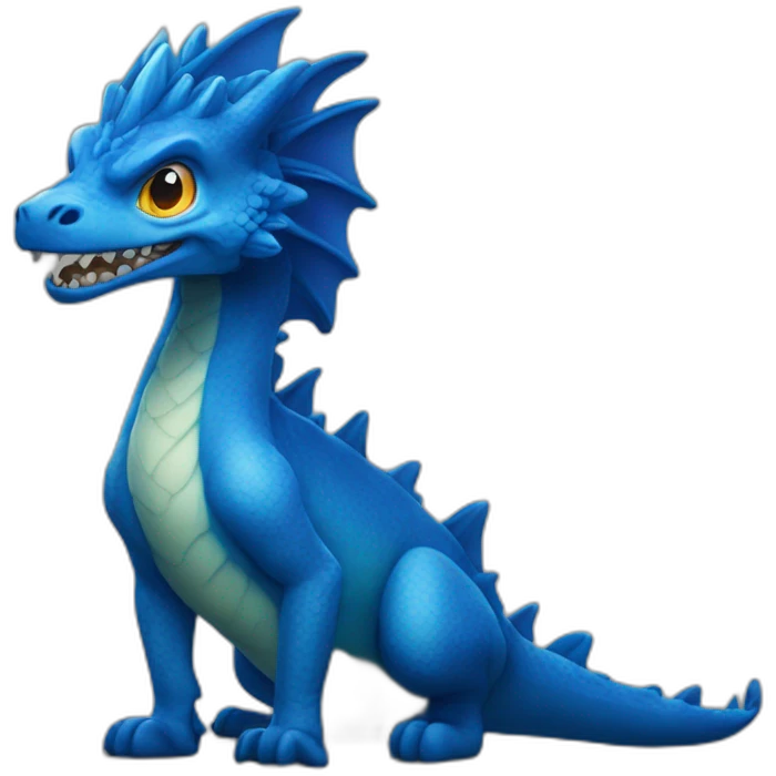 Dracaufeu blue emoji