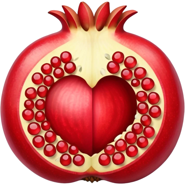 Pomegranate with armenian flag seeds inside emoji