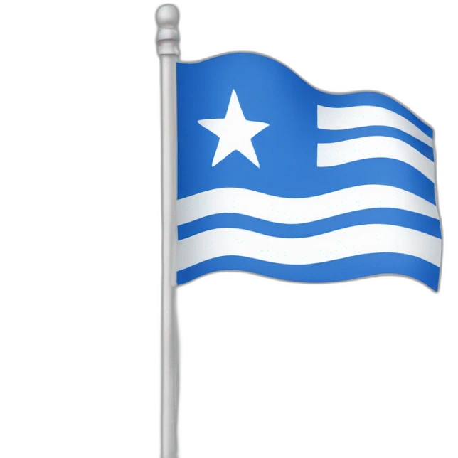white-blue-white flag emoji