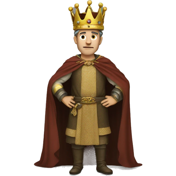 King with poor clothes emoji