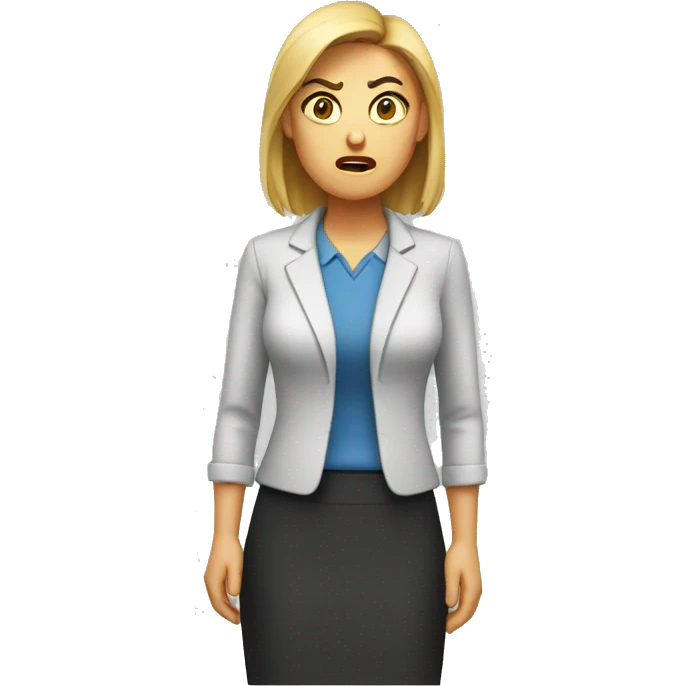 angry teacher female emoji