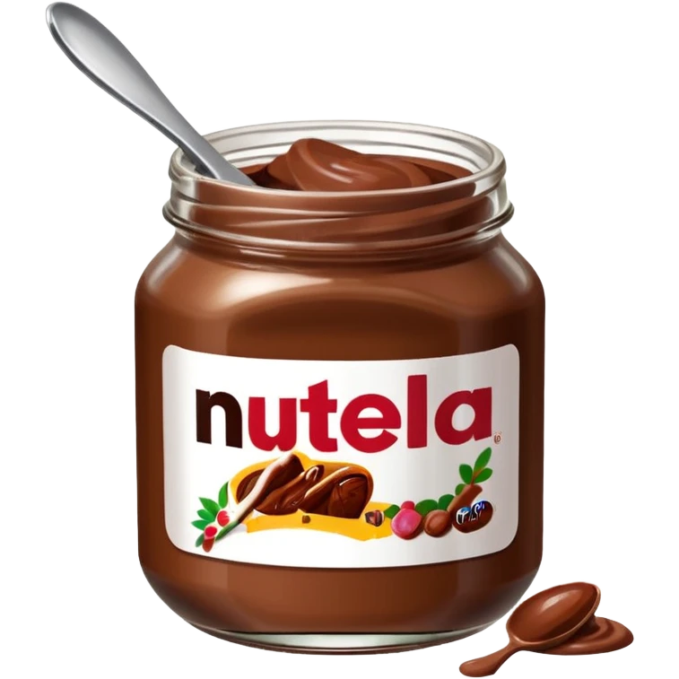 Jar of Nutella make the label say cocoa kisses  emoji