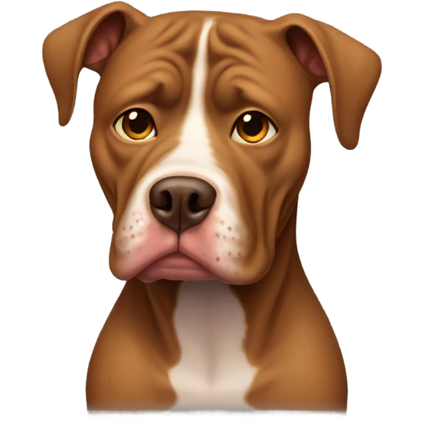 sick brown pitbull emoji