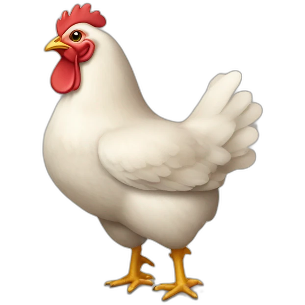  pregnant chicken.  emoji
