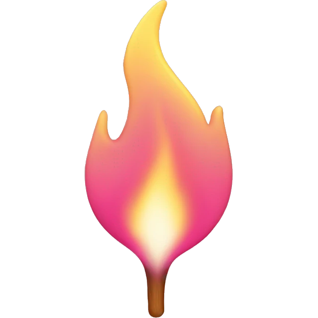 Flame-pink-pastel-shade  emoji