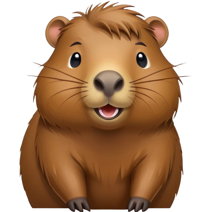 Capybara in the wind emoji