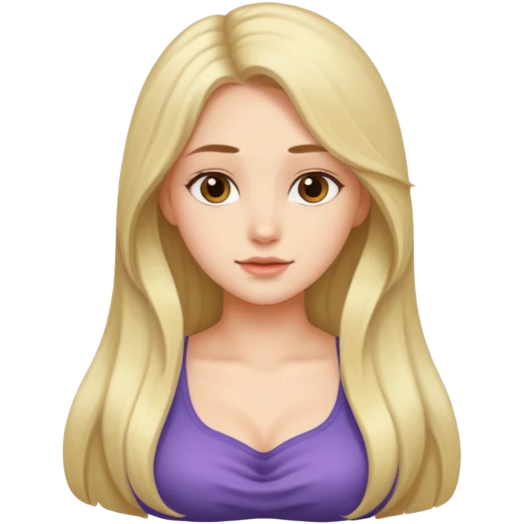 Belle fille avec une grosse poitrine emoji