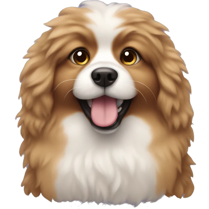 fluffy dog emoji