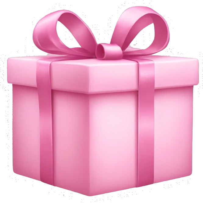 pastel pink present  emoji