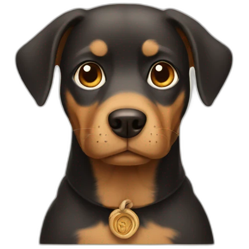 A dog potter emoji