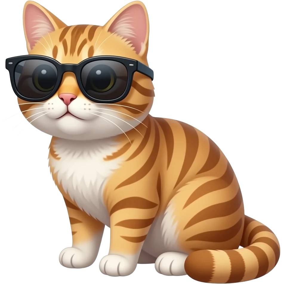 Cat wearing sunglasses emoji