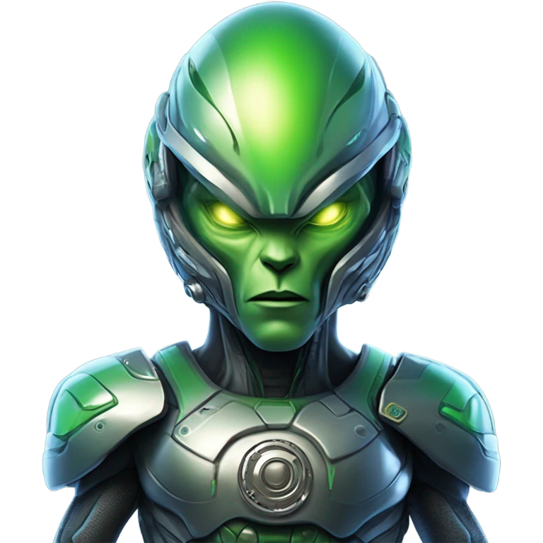 military alien  emoji