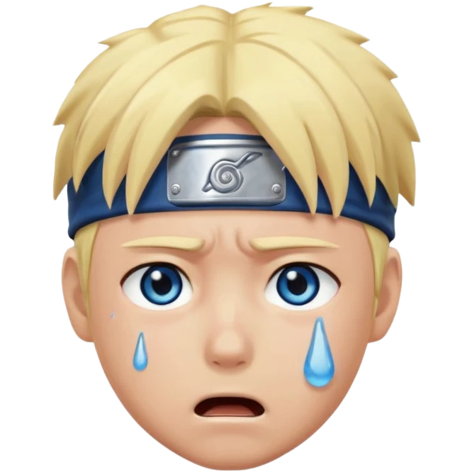 Naruto is crying emoji