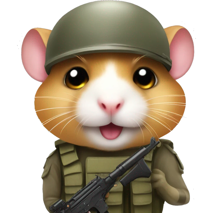combat hamster soldier emoji