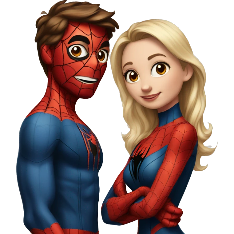 Spider-Man and his girlfriend  emoji