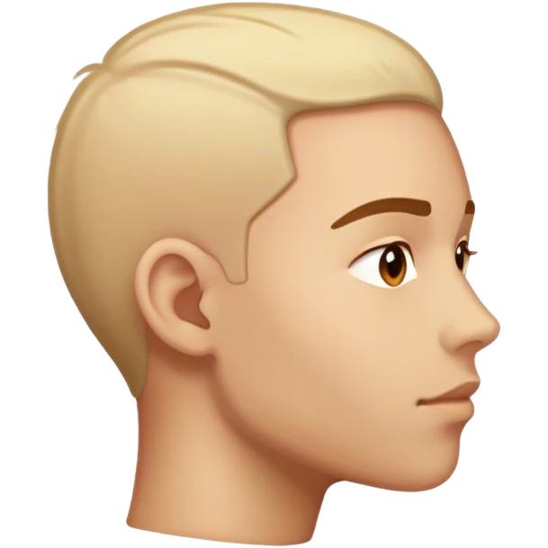 face from the side looking to the side emoji