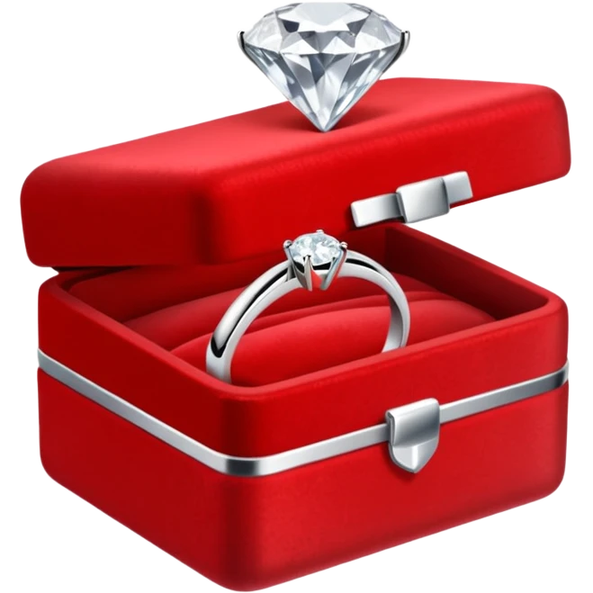 diamond ring in a red box emoji