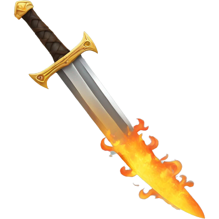 sword on fire emoji