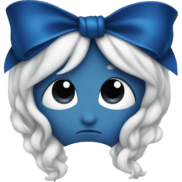 dark blue bow emoji