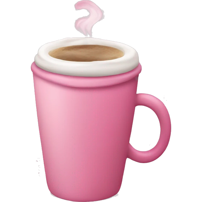 pink coffee emoji