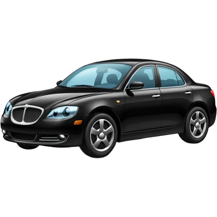 Black creata car emoji