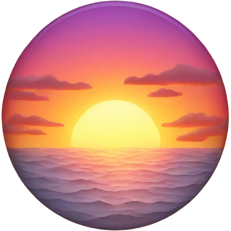 Sunset heat emoji