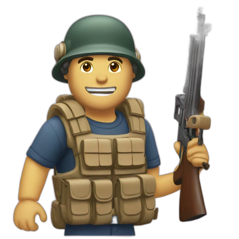 Met Your la quitter à un fusil emoji