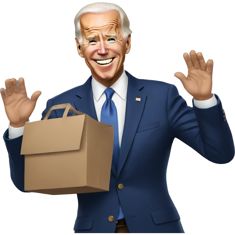 Joe Biden going emoji