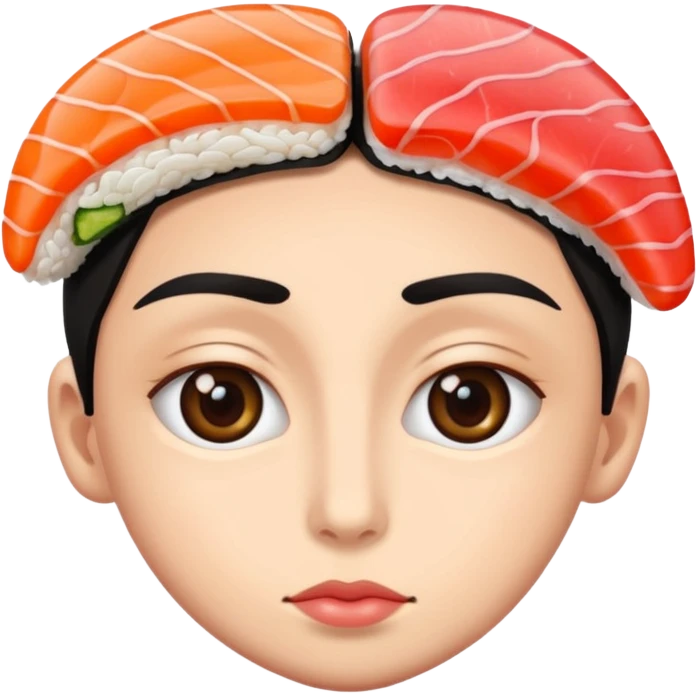 😍 with 🍣 for eyes instead of hearts emoji