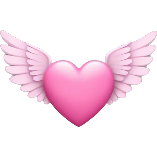 pink heart with wings emoji
