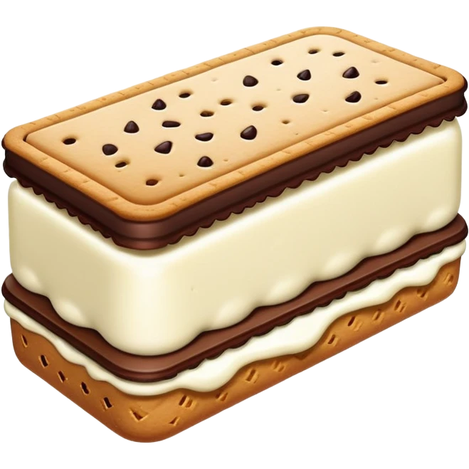 super realistic ice cream sandwich emoji