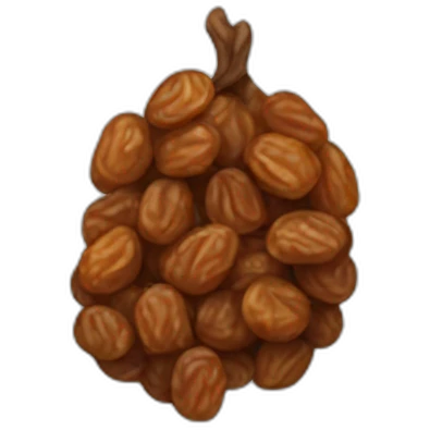 dried raisin emoji