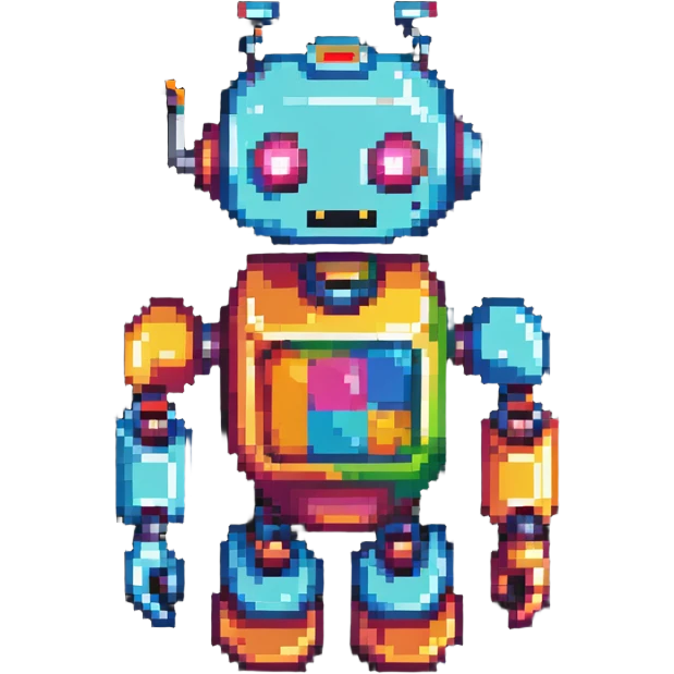 colorful robot emoji