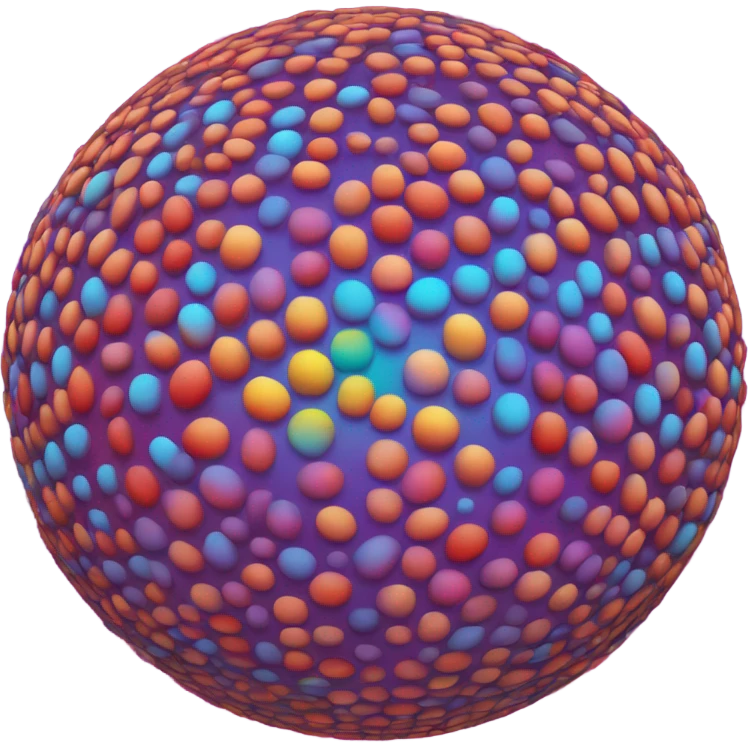 Rainbow sphere ￼ emoji
