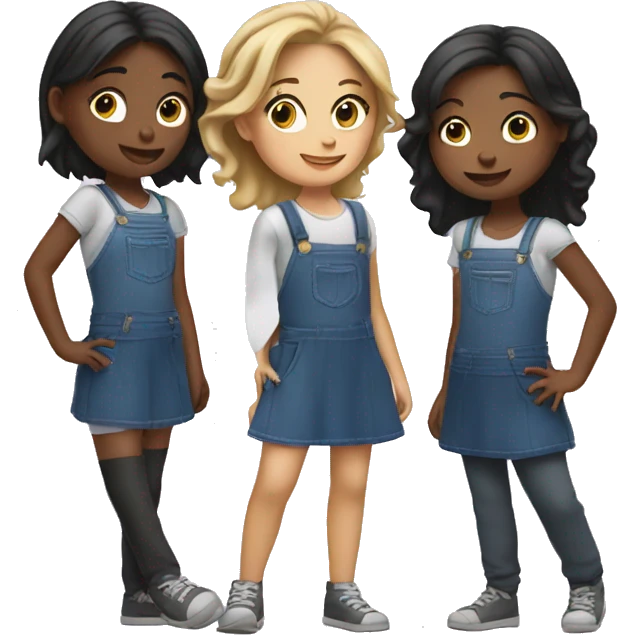 Trio of girls emoji