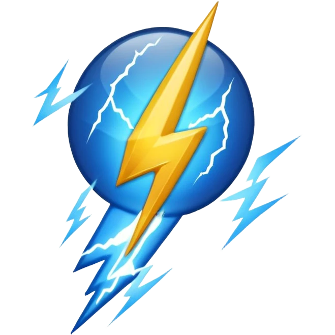 Can u generate a blue tick mark with lightning aura around it? make this as an emoliji emoji