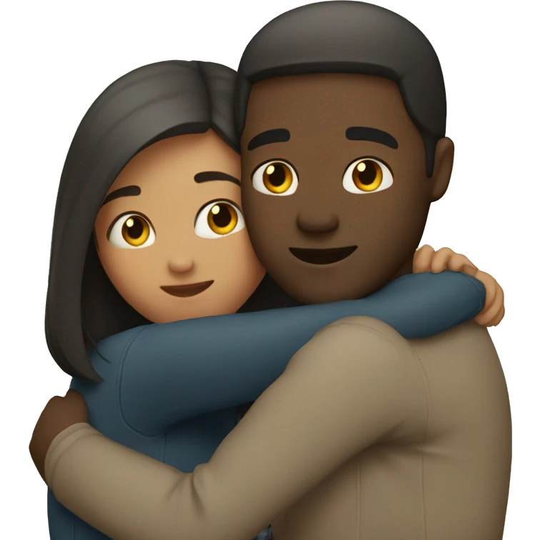 Couple hugging emoji
