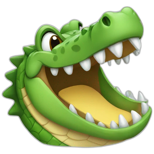 crocodile laughing with tears emoji