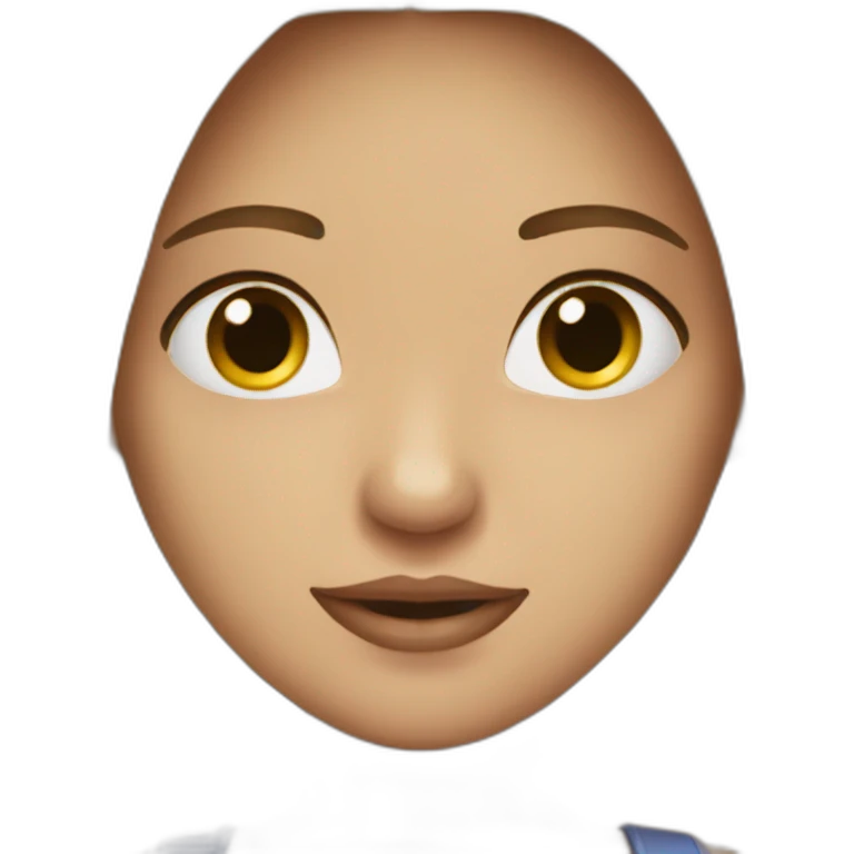 Fille scintillante qui me regarde emoji