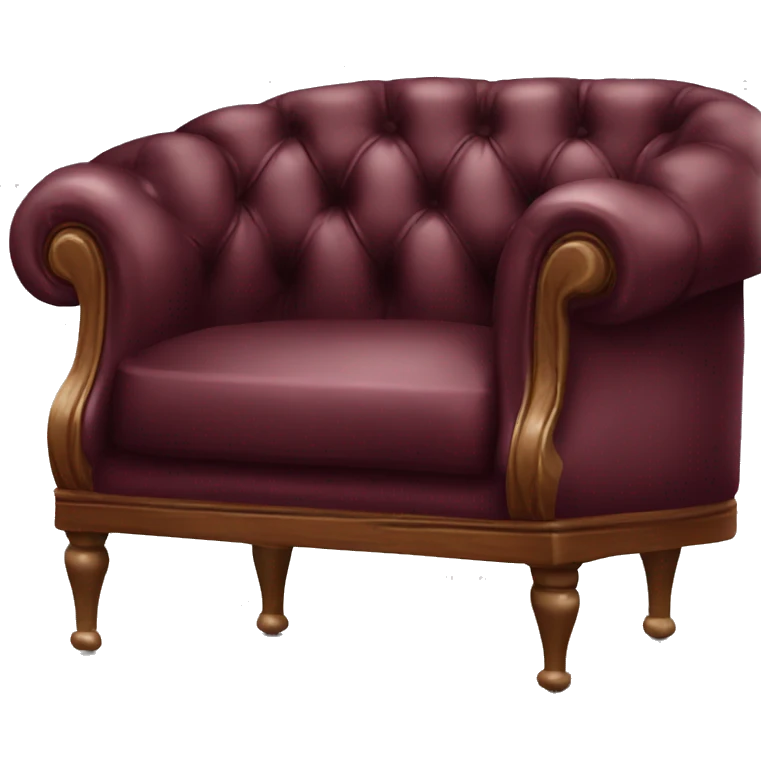 Burgundy chesterfield emoji