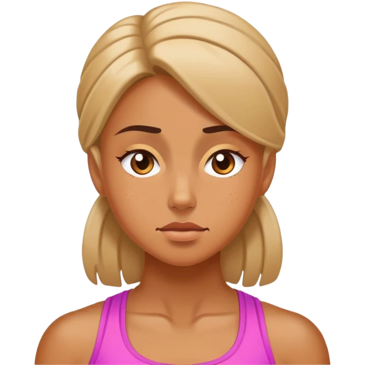 Gym girl sighing with relief  emoji
