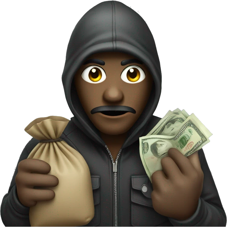 Robber whit money bag emoji