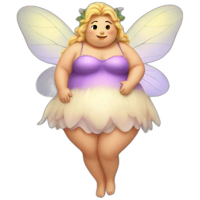 Fat fairy emoji