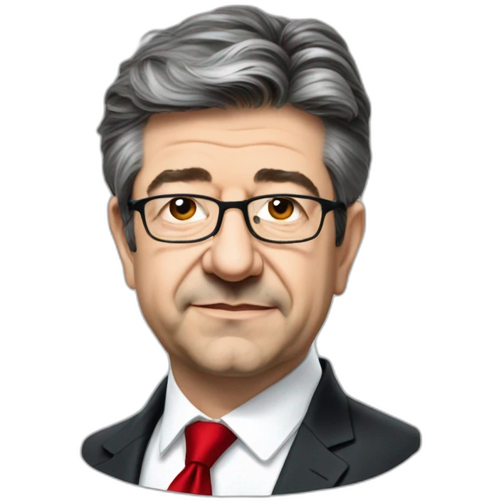 Jean-Luc Mélenchon, Red tie  emoji