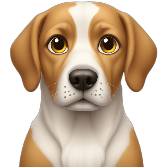 dog with spirals on eyes emoji
