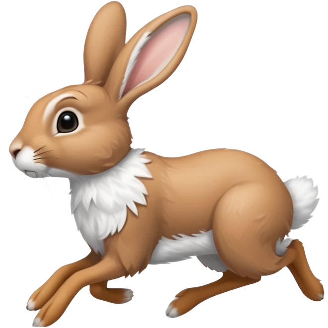 заєць по снігом  emoji