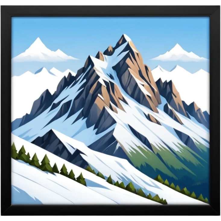 the mountain "Säntis" in St. Galler Rheintal, based on this picture > https://www.hoherkasten.ch/wp-content/uploads/2023/05/Slider_Hoher-Kasten_Sommer.jpg emoji