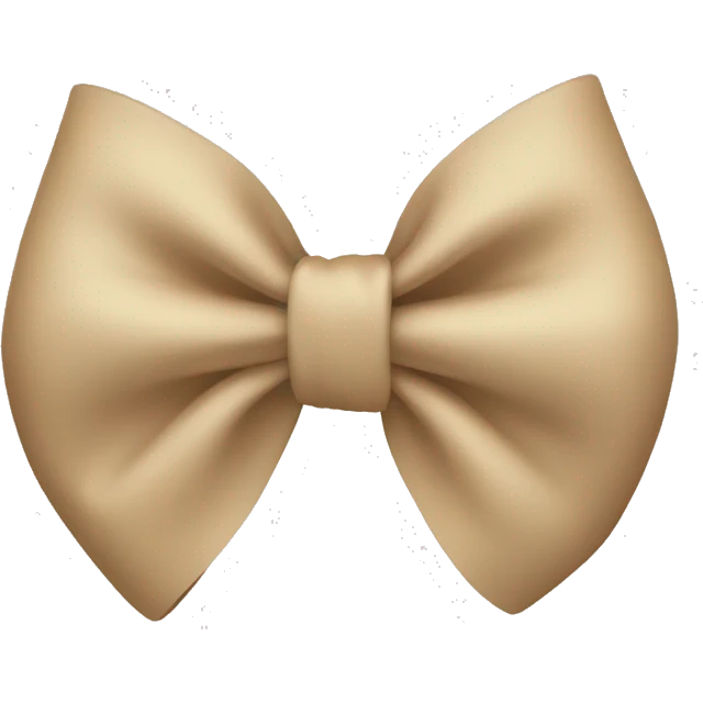 Beige bow  emoji