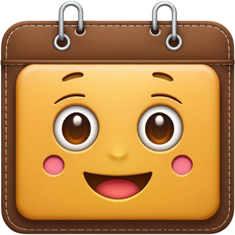 crie um emoji de uma agenda emoji