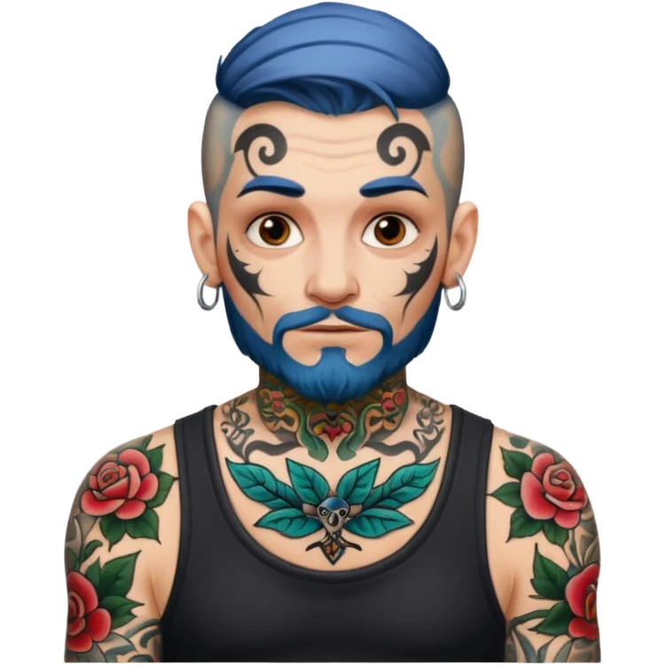 tattooed folk tattoo artist eccentric emoji